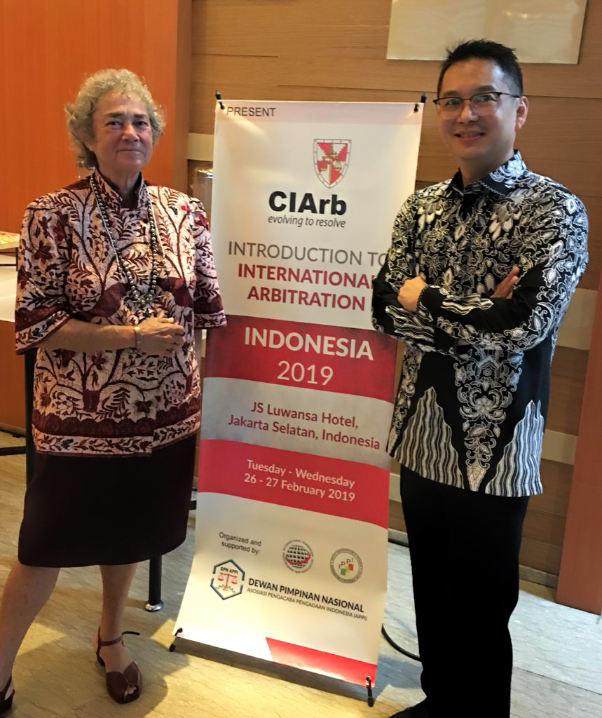 <p>MedArbId Chairman Tony Budidjaja at the CIArb Introduction to International Arbitration Course</p>
