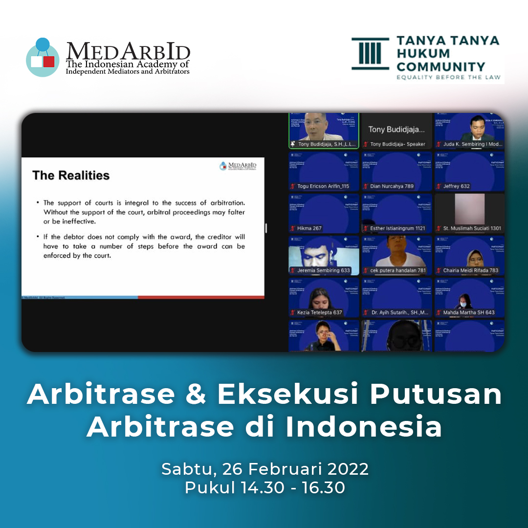 <p>Arbitrase & Eksekusi Putusan Arbitrase di Indonesia</p>
