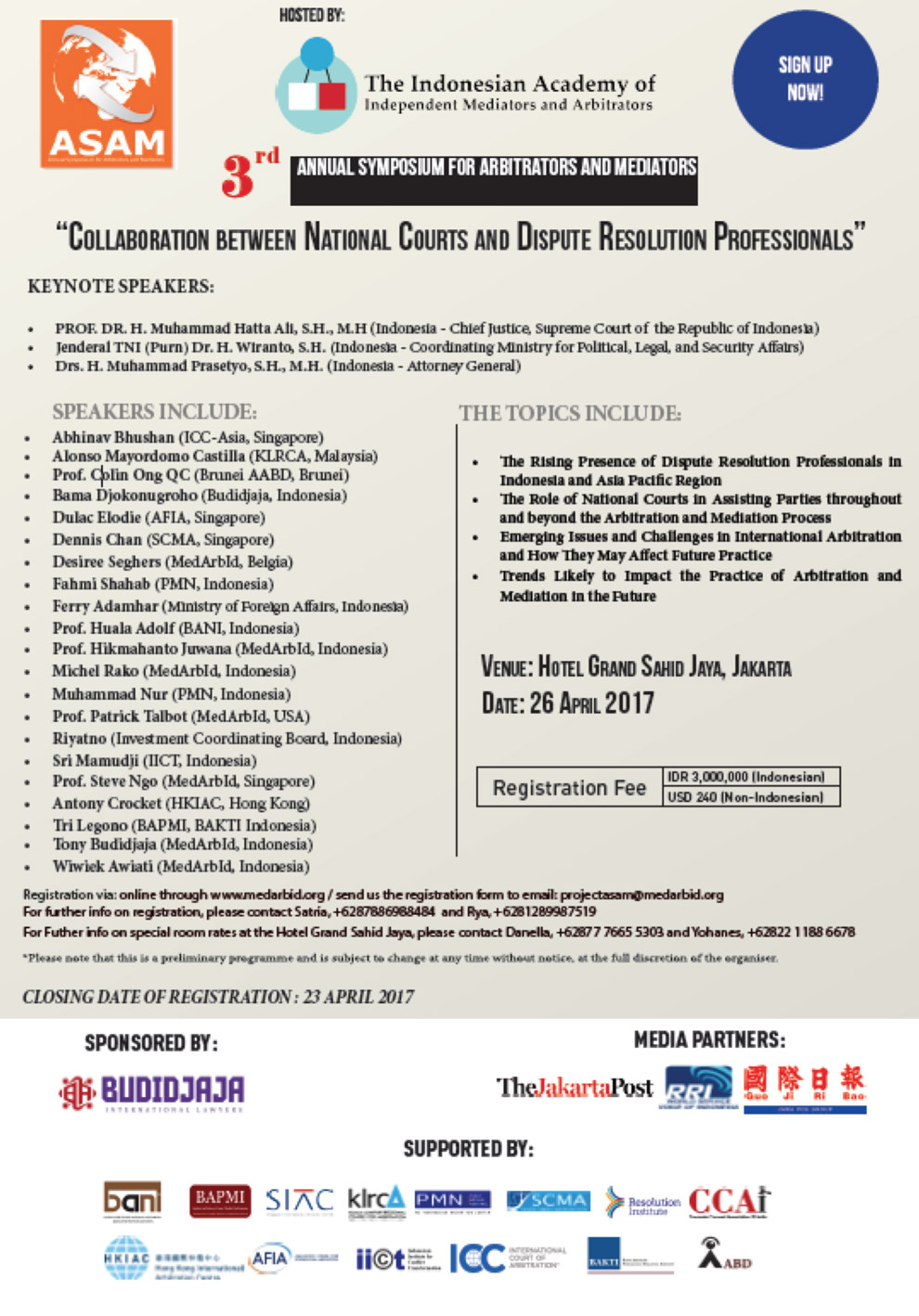 3rd Annual Symposium for Arbitrators and Mediators